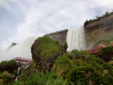 the American Falls and Bridal Veil Falls -Niagara Falls
