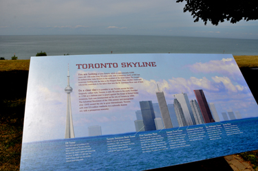 sign about the Toronto Skyline