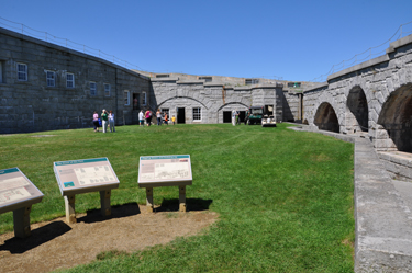 courtyard at Fort Knox