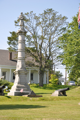 A statue in Ellsworth, Maine