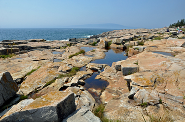 Schoodic Peninsula with Cadillac Mountain in background