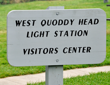 West Quoddy Head Lighthouse sign