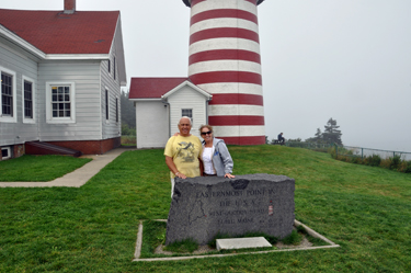 The two RV Gypsies at the West Quoddy Head Lighthouse