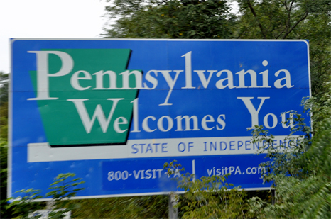 sign - welcome to Pennsylvania