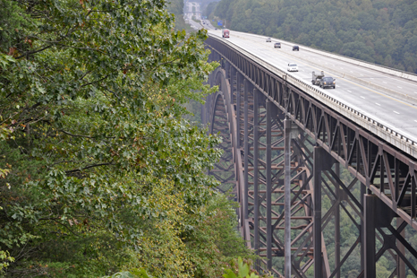 the New River Gorge Bridge from the National Park Service Overlook