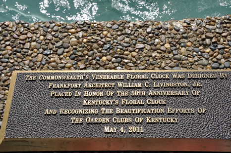 plaque about the Flower Clock