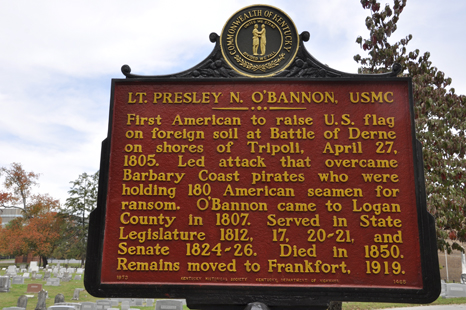 Lt. O'Bannon's plaque