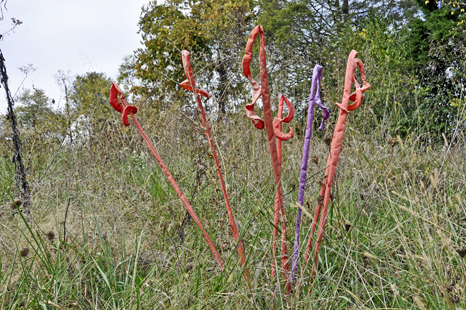  the Sway sculptures throughout the garden