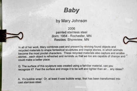 sign - Baby Sculpture