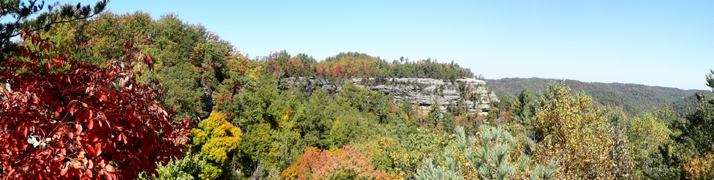 Overlook Point as seen from the Natural Bridge