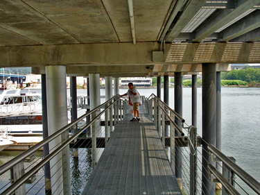 the ramp to the boat