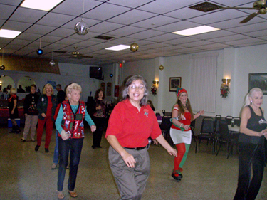 Karen and friends dancing