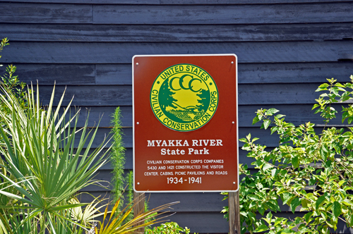 Myakka River State Park - sign