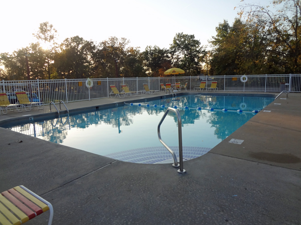the pool in the campground