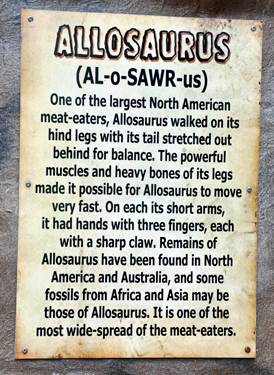 Allosaurus at Dinosaur World