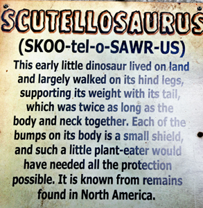 Scutellosaurus at Dinosaur World