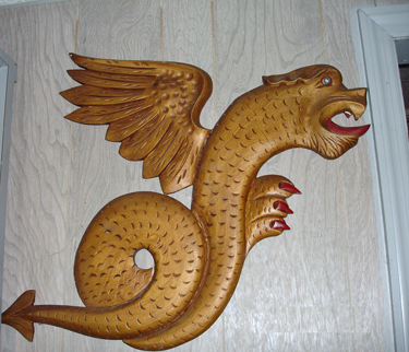 golden dragon plaque
