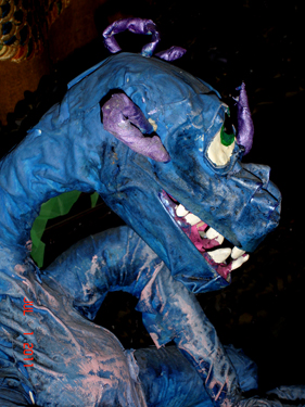 paper mache dragon