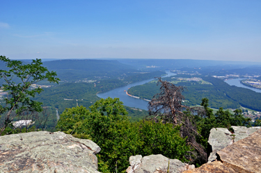 view of Chattanooga, and the Tennessee River. 