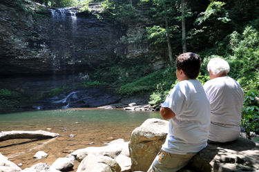 Lee Duquette and Alex at Cloudland Canyon State Park