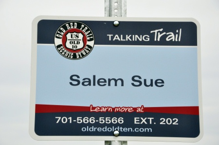 a sign about Salem Sue