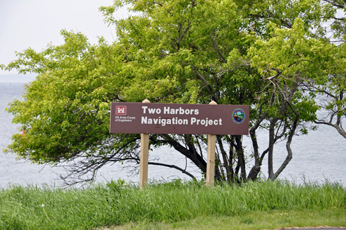 sign: Two Harbors Navigation Project
