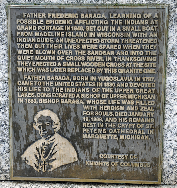 sign about Father Frederic Baraga