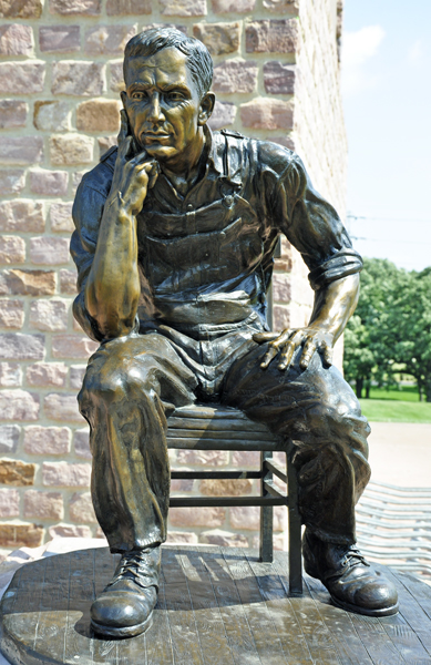 sculpture of an American Farmer