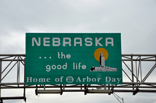 sign: welcome to Nebraska
