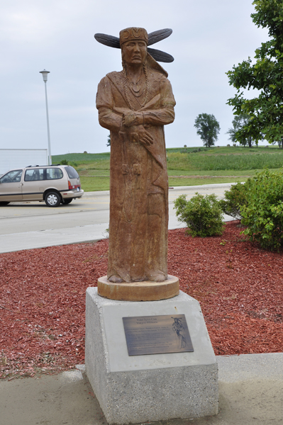 Water Spirit Clan Indian Statue of Winnebago, Nebraska