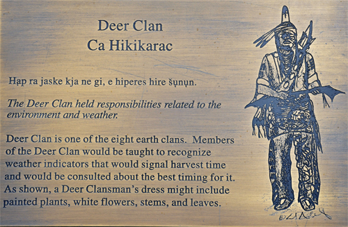 sign about the Deer Clan of Winnebago Indians