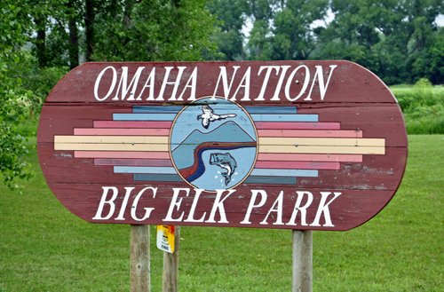 sign: Omaha Nation Big Elk Park