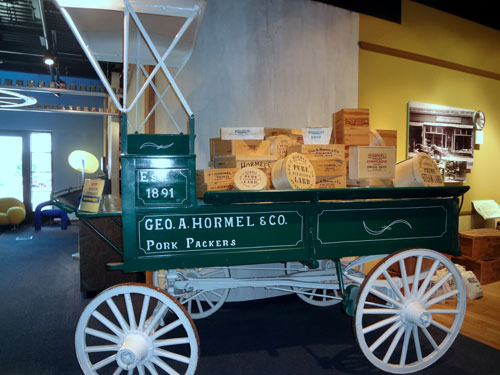 Hormel meat wagon in the Spam Museum