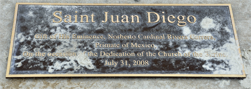 sign: Saint Juan Diego