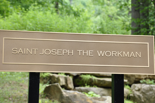 sign: Saint Joseph the Workman