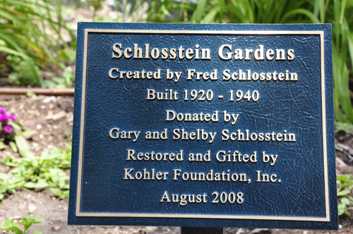 sign: Schlosstein Gardens