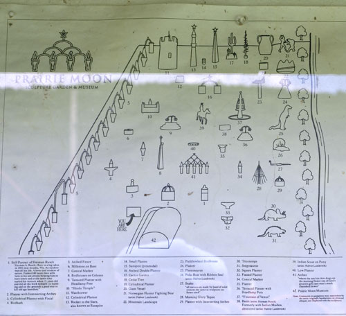 drawing layout of the sculptures