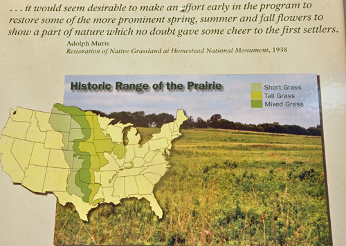 sign: Historic Range of the Prairie