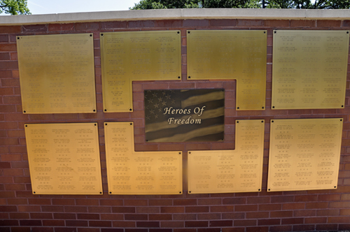 Wall of Honor section entitled Heroes of Freedom