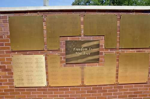 Wall of Honor section entitled Freedom is Not Free