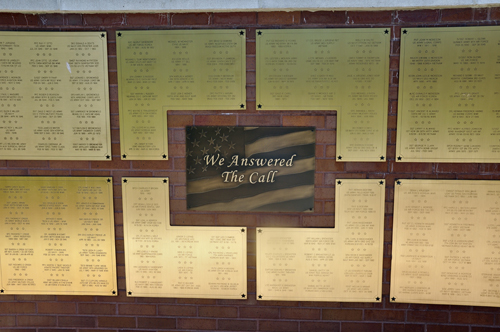 Wall of Honor section entitled We Answered The Call