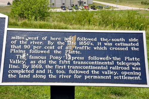 Section 3 of a Historical Marker about the Great Platte Valley