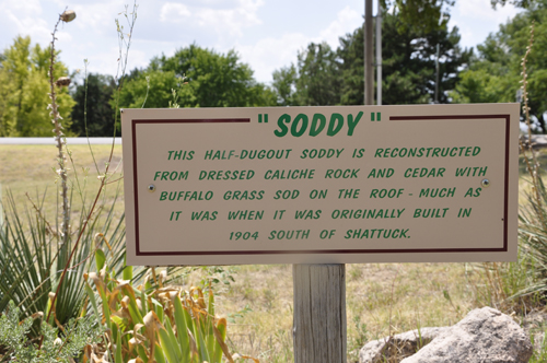sign about the soddy house
