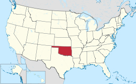 ISA map showing location of Oklahoma