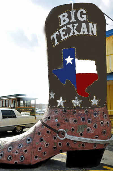 a Big Texan boot