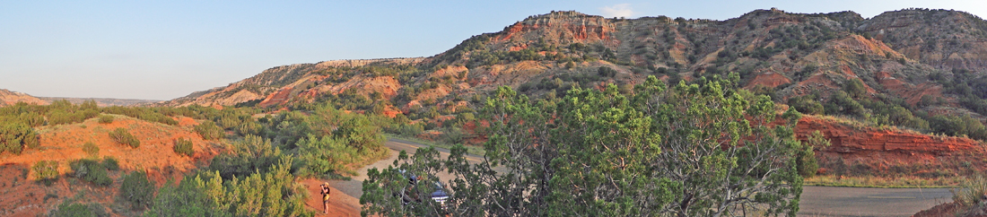panorama at Palo Duro Canyon in Texas