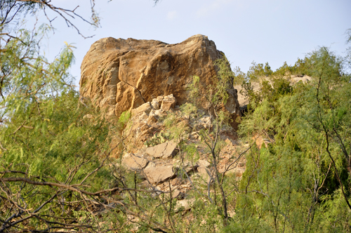 rock formation in Palo Duro Canyon in Texas