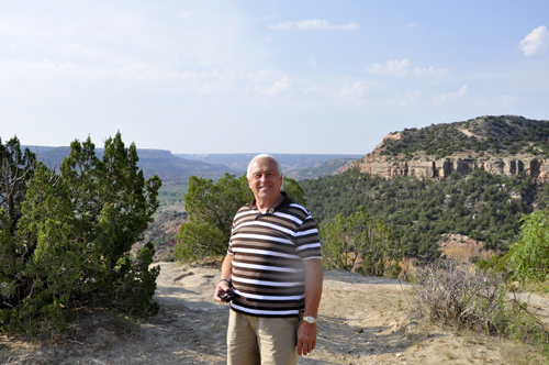Lee Duquette in the Palo Duro Canyon