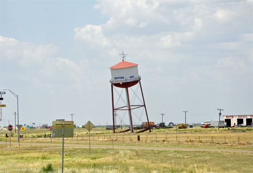 The Britten Leaning Water Tower