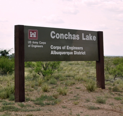 sign: Conchas Lake Corps of Engineers Albuquerque